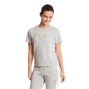 New Juicy Couture Women's Sport Foil Script Tee